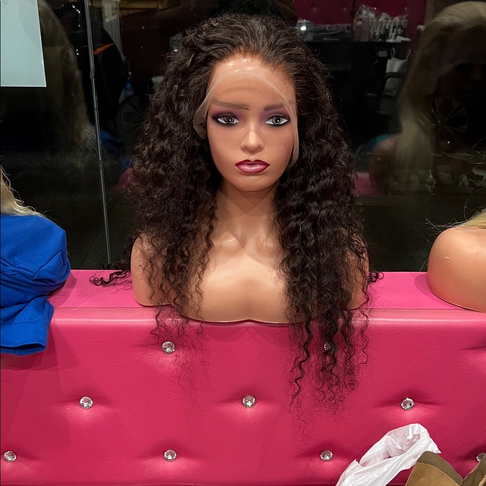 Curly Black Lace Front Wig